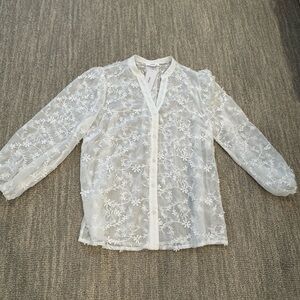 AEOM White Lace Blouse